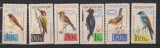 CEHOSLOVACIA 1964 FAUNA, PASARI MI. 1495-1500 MNH