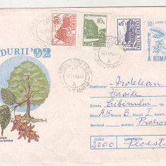 bnk ip Intreg postal 017/1992 - circulat - Luna Padurii `92