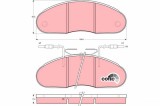 TRW GDB1069 COTEC set placute frana,frana disc