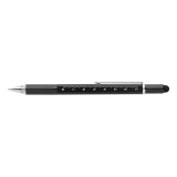 Pix multifunctional, Ronic, rigla 7 cm, 2 capete surubelnita, touchscreen, functie poloboc, negru