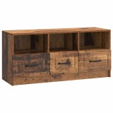 vidaXL Cabinet TV Lemn vechi 102 x 34,5 x 47 cm Lemn prelucrat 895833