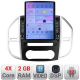 Navigatie Mercedes Vito w447 2016- Android radio gps internet quad core 2+32 ecran vertical 9.7&quot; Kit-w447+EDT-E708 CarStore Technology