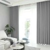 Set draperie din catifea blackout cu rejansa transparenta cu ate pentru galerie, Madison, 150x270 cm, densitate 700 g/ml, Spanish Gray, 2 buc