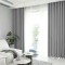 Draperie din catifea blackout cu rejansa transparenta cu ate pentru galerie, Madison, 250x230 cm, densitate 700 g/ml, Spanish Gray, 1 buc