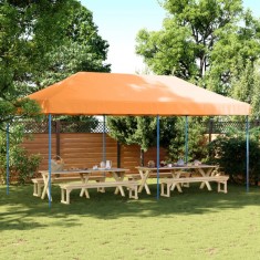 vidaXL Cort de petrecere pliabil Pop-Up, portocaliu, 580x292x315 cm foto
