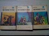 WINNETOU - 3 Vol. - Karl May - Editura Tineretului, 1967, 405+406+430 p.