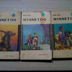 WINNETOU - 3 Vol. - Karl May - Editura Tineretului, 1967, 405+406+430 p.