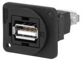 Adaptor USB A dublu soclu USB 2.0 plastic