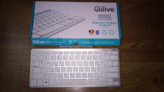 Tastatura Bluetooth Qilive q8112 cu conectivitate bluetooth 3.0 ultra subtire, foto