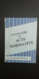 Myh 526s - CULEGERE DE ACTE NORMATIVE - ED 1993