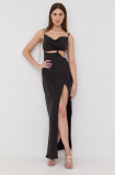 Cumpara ieftin For Love &amp; Lemons rochie culoarea negru, maxi, evazati