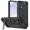 Husa antisoc pentru samsung galaxy s24, kickstand, black