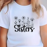 Tricou copii varsta 5-6 ani alb big sister cea mai buna sora