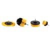 Set 4 perii curatat cu tija/adaptor pentru bormasini, DETOOLZ