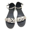 Sandale dama din piele Ada Snake Print, 35 - 41, Gri, Ingiro
