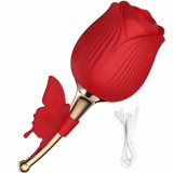 Armony-Butterfly Flower Suction Red-Silicon, 10 Trepte