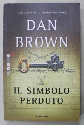 IL SIMBOLO PERDUTO di DAN BROWN , TEXT IN LIMBA ITALIANA , 2011 *BLOC DE FILE INDOIT foto