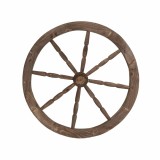 Roata decorativa din lemn, diametru 59 cm, maro / EXT 10231