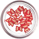 Cumpara ieftin Fluturași tăiați de culoare roșu-alb - Fimo Nail Art, INGINAILS