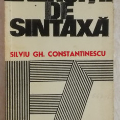 Silviu Gh. Constantinescu – Exercitii de sintaxa, 1977