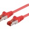 Patch Cord S/FTP Cat6 PVC Roșu 0.25m
