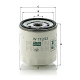 Filtru Ulei 13801 W712/43