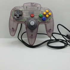 Controller Nintendo 64 - Nintendo® - Transparent/Purple - curatat si reconditionat