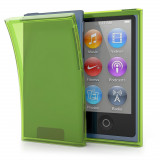 Husa kwmobile pentru Apple iPod Nano 7, Silicon, Verde/Transparent, 13370.149
