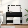 Masă de toaletă Stejar negru 100 x 40 x 120 cm Lemn compozit