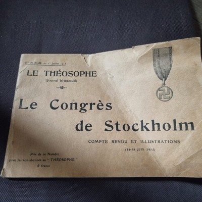 Le Theosophe - Le Congres de Stockholm Nr. 86-87-88 - 1 Juillet 1913 14-18 Juin foto