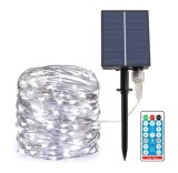Cumpara ieftin BZRSH Instalatie Luminoasa Solara Cupru 30m 300 LED 8 Efecte Telecomanda IP65