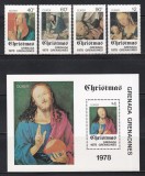 Grenada Grenadine 1978 - Crăciun - Picturi de D&uuml;rer, Serie + Colita, MNH