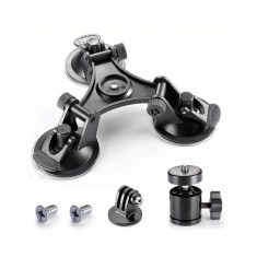 Sistem prindere cu 3 ventuze si cap tip bila GoPro 13 12 1110 SJCAM DJI Insta360
