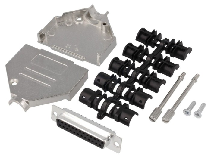 Conector D-Sub 25 pini mamă pe cablu