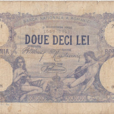 ROMANIA 20 LEI Noiembrie 1921 F