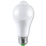 Bec LED cu Senzor de Mișcare 9W=75W 6400K A60