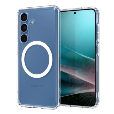Husa pentru Samsung Galaxy S25 Plus - Spigen Ultra Hybrid MagSafe - Clear / White foto