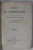 ELEMENTS DE GEOMETRIE par CH. BRIOT , CONFORMES AUX PROGRAMMES ...DANS LES LYCEES , 1863