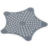 Cumpara ieftin Sita Protectie Scurgere cu Ventuze din Silicon pentru Chiuveta Cada Dus Sifon 15 x 15 cm - Gri