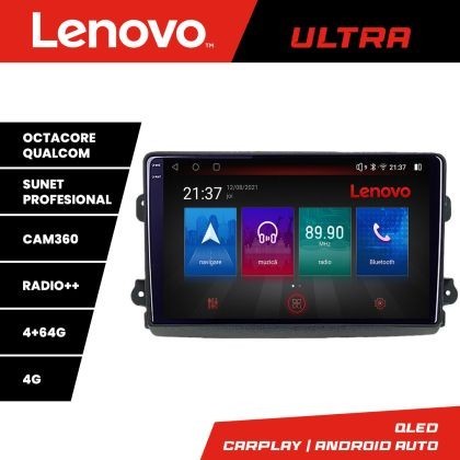 Navigatie Fiat Ducato 2021- Qled 1K Octa Core 4+64 LTE 4G DSP Wifi 5Ghz HDMI android auto carplay radio gps internet KIT-ducato2024+ULTRA-9-4+64 CarSt