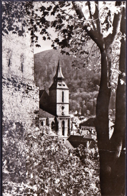 AMS - ILUSTRATA 1022 BRASOV - BISERICA NEAGRA, SEC. XIV-XV, 1967, CIRCULATA foto