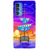 Husa compatibila cu Motorola G100 model Sea journey, Silicon, TPU, Viceversa, Transparent, Carcasa