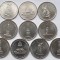 Set complet 10 monede 5 ruble 2012 Rusia, Battles and Events, Patriotic War 1812