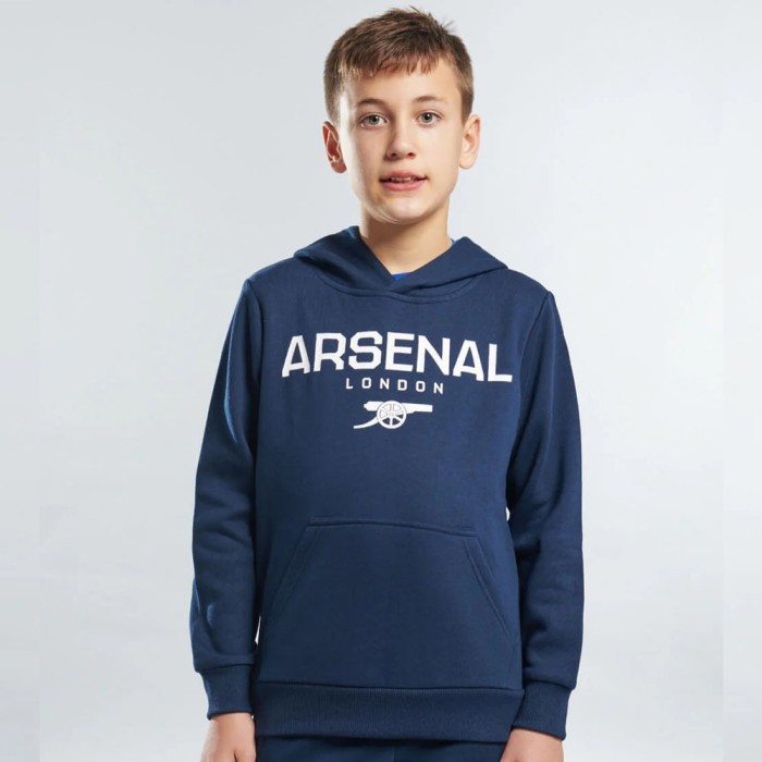 FC Arsenal hanorac cu glugă pentru copii Logo navy - 10/11 let