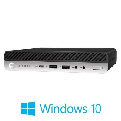 Mini PC HP EliteDesk 800 G3, Quad Core i5-7500T, 16GB DDR4, SSD, Win 10 Home foto