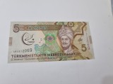 BANCNOTA TURKMENISTAN 5 M 2017