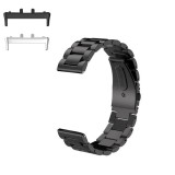 Curea din metal compatibila cu Samsung Fit3, Telescoape QR, Negru