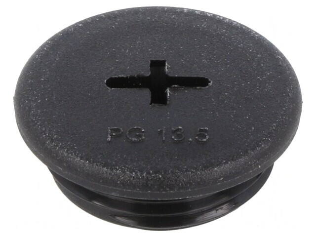 Capac protecție negru PG13,5 filet PG 6mm poliamidă