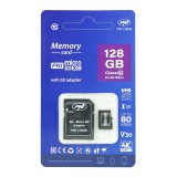 Cumpara ieftin Aproape nou: Card de memorie MicroSD PNI 128GB cu adaptor SD, Clasa 10, 80 Mb/s, V3