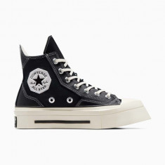 Converse teniși Chuck 70 De Luxe Squared HI culoarea negru, A06435C